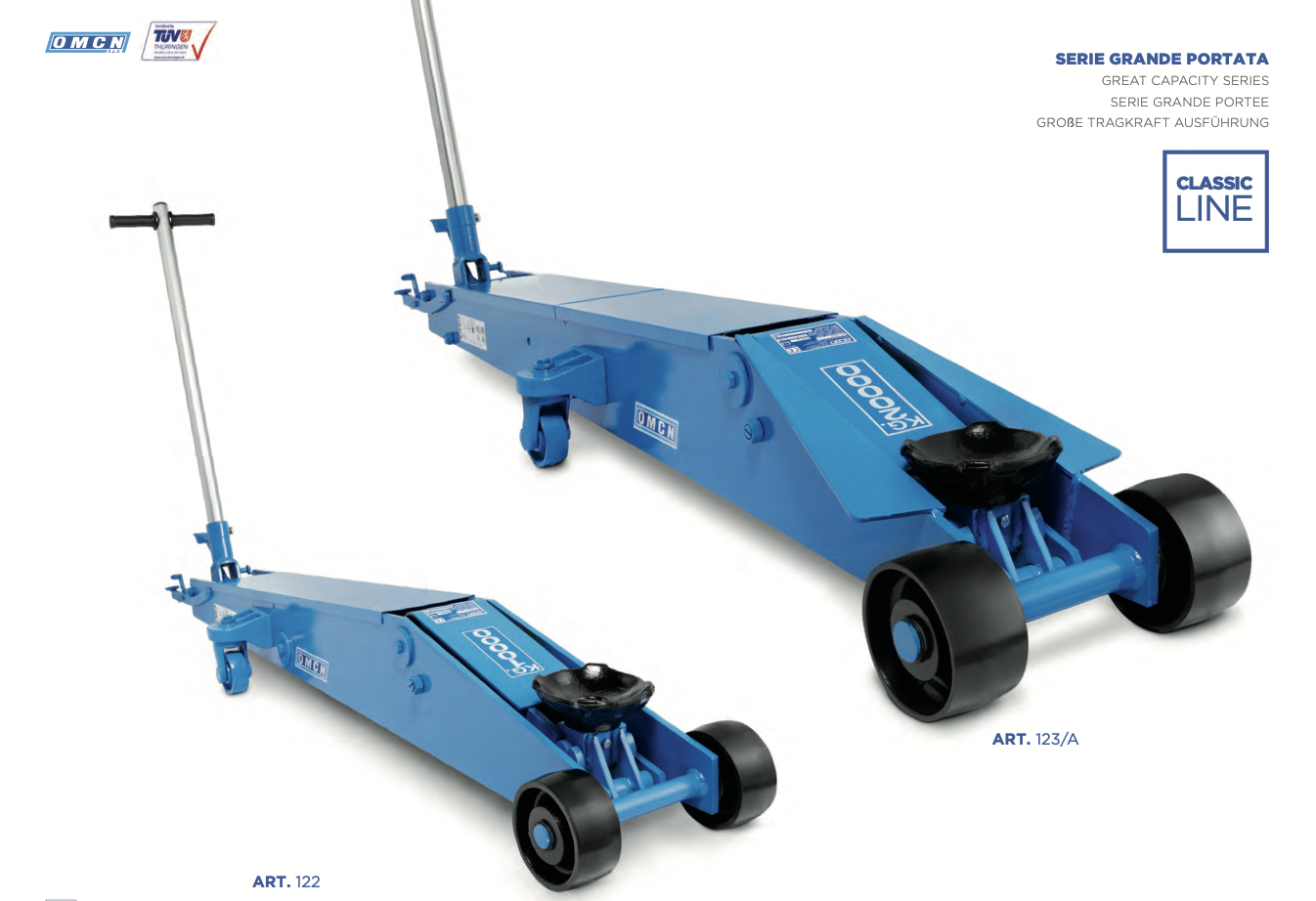 Cric rouleur oléopneumatique 2