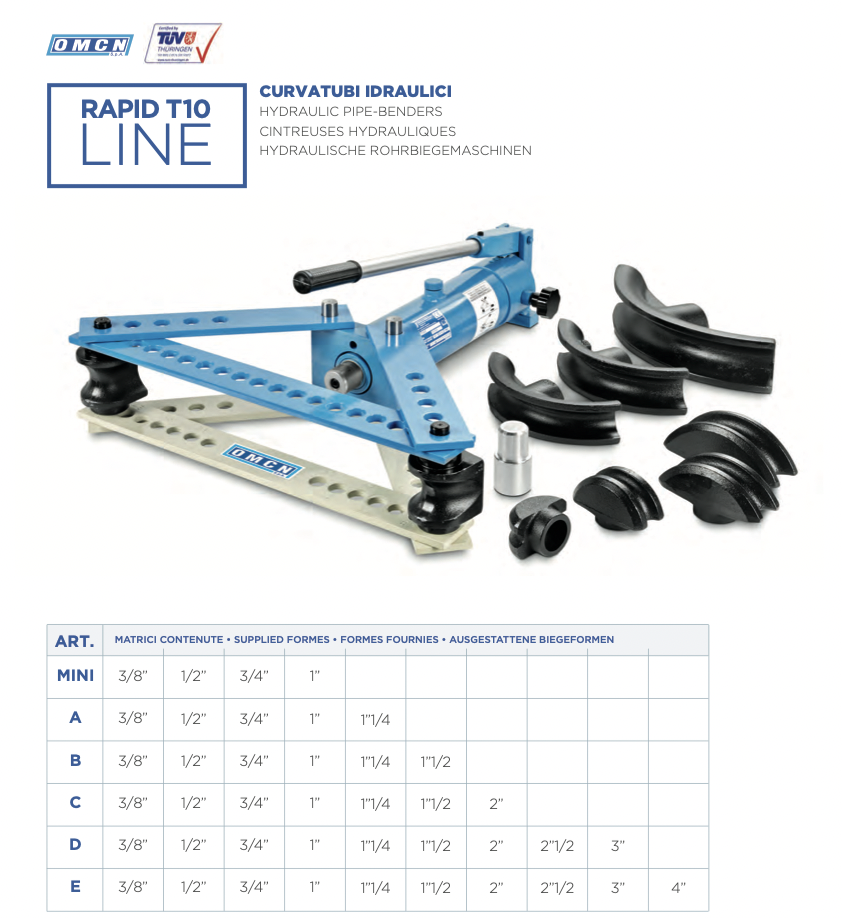 Cintreuses hydrauliques