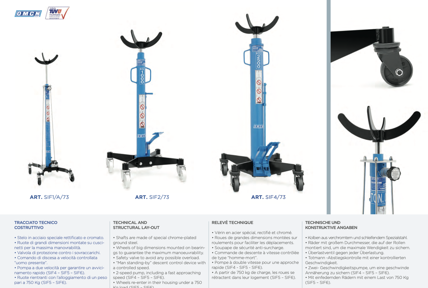 Vérins de fosse hydrauliques